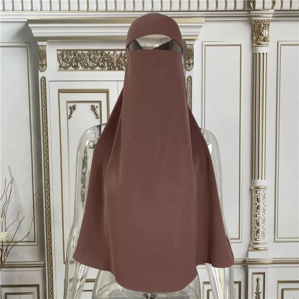 Mariam's Collection Mariam's Collection Soft Nidha Niqab 10 Shades Available (MH016) — detail shot 9