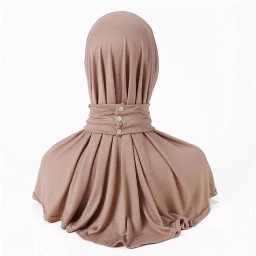 Jersey Instant Hijab Neck-covered Undercap (MH017) by Mariam's Collection