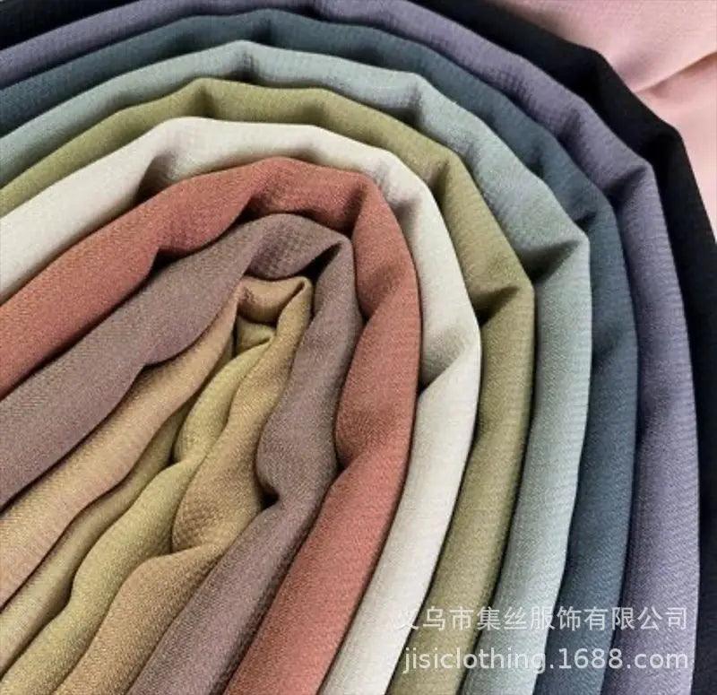 Mariam's Collection Composite Silk Chiffon Scarf  Classics Hijab (MH021) — Mariam's Collection branding close-up