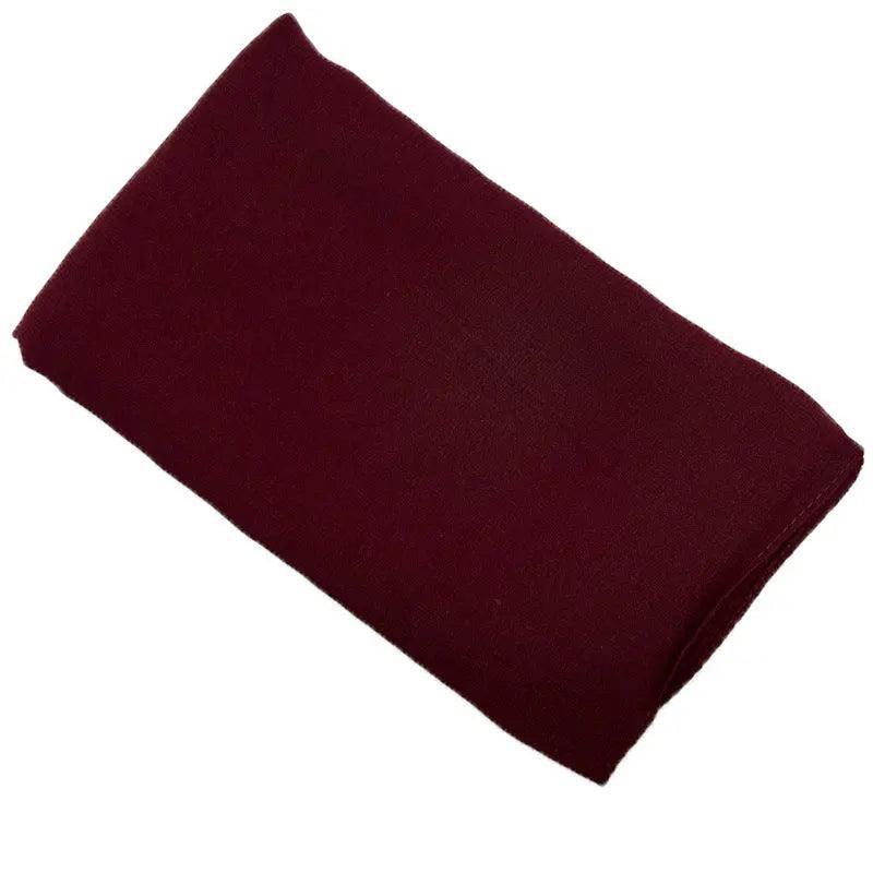 Mariam's Collection Composite Silk Chiffon Scarf  Classics Hijab (MH021) — flat-lay composition
