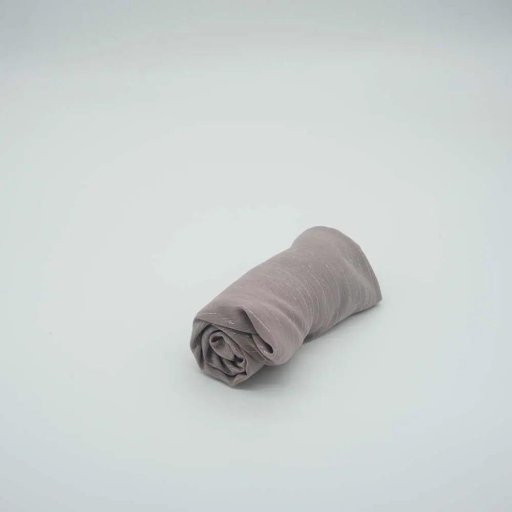 Mariam's Collection Women's hijab in Solid Color with Silver Silk Bronzing (MH022) — main product shot