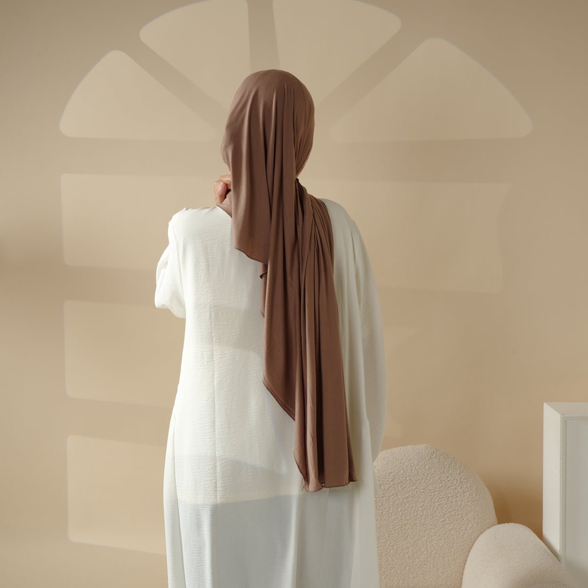 Mariam's Collection Premium soft touch jersey hijabs (MH025) — construction detail