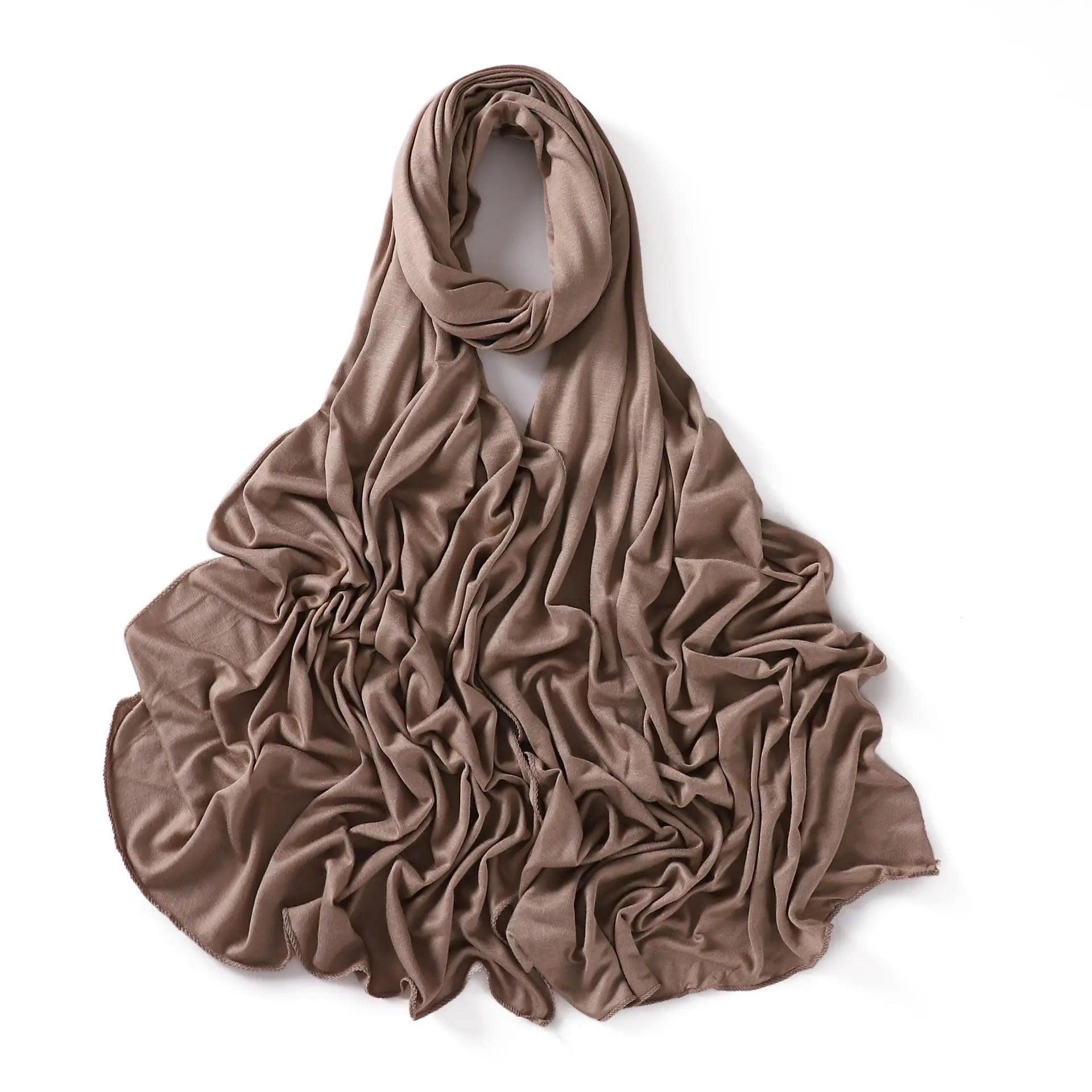 Mariam's Collection Premium soft touch jersey hijabs (MH025) — flat-lay composition