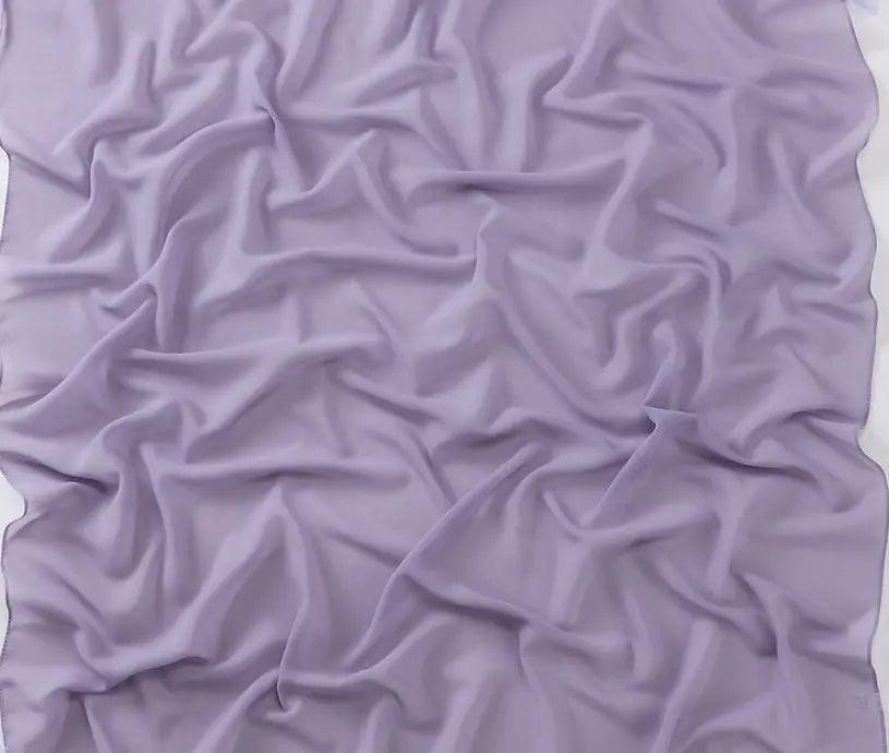 Mariam's Collection Mariam's Collection Pearl chiffon square hijab (MH028) — flat-lay composition