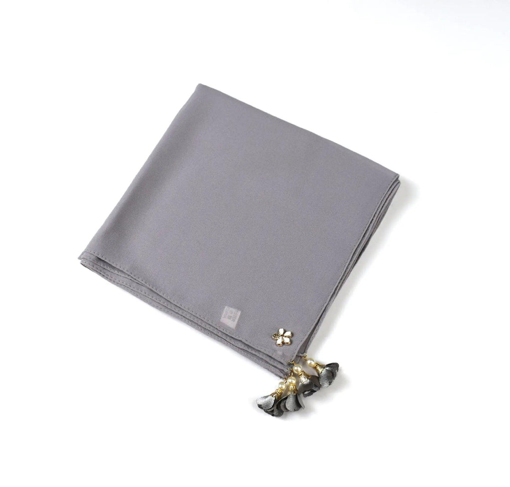 Mariam's Collection Mariam's Collection Pearl chiffon square hijab scarf (MH030) — feature highlight