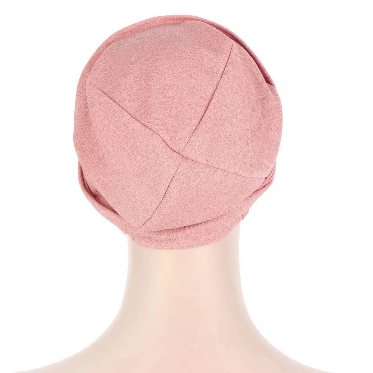Mariam's Collection Solid Color Slub Cotton Undercap Hijab (MH031) — lifestyle worn / used context