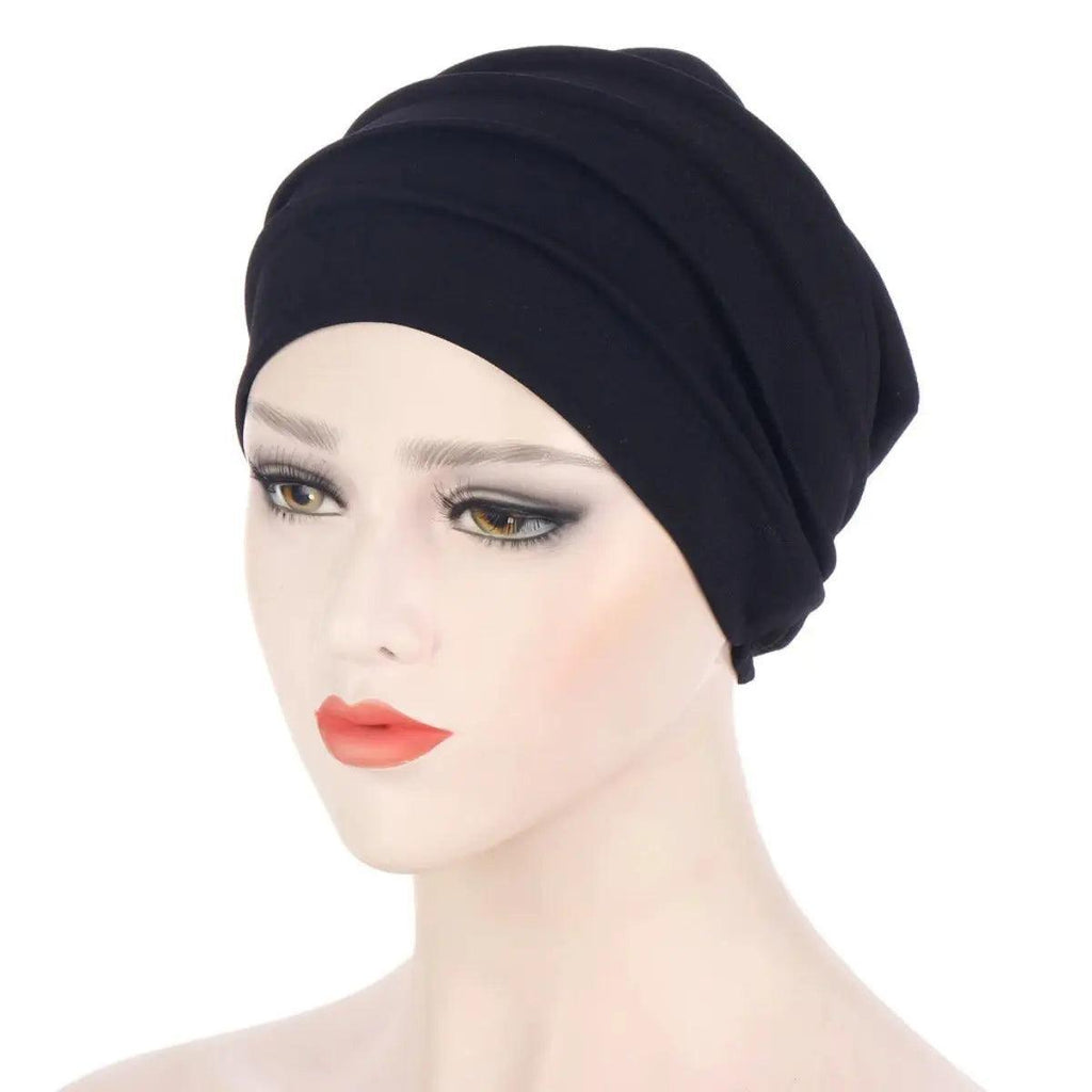 Mariam's Collection Solid Color Slub Cotton Undercap Hijab (MH031) — detail shot 7