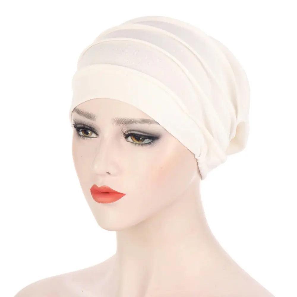 Mariam's Collection Mariam's Collection Solid Color Slub Cotton Undercap Hijab (MH031) — main product shot
