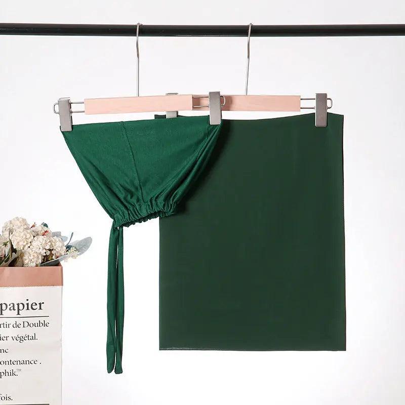 Mariam's Collection Chiffon Hijab with Cord Base Cap 2pcs Set (MH037) — fabric or material detail