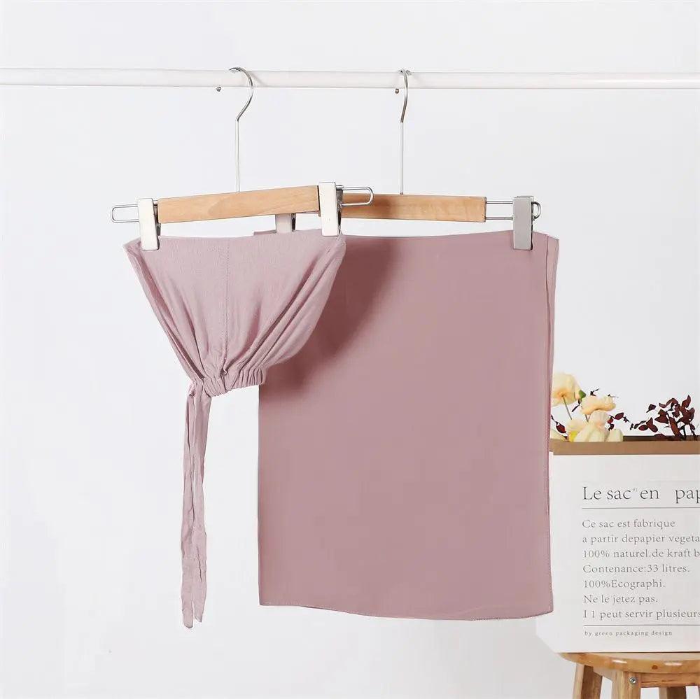 Mariam's Collection Chiffon Hijab with Cord Base Cap 2pcs Set (MH037) — color detail