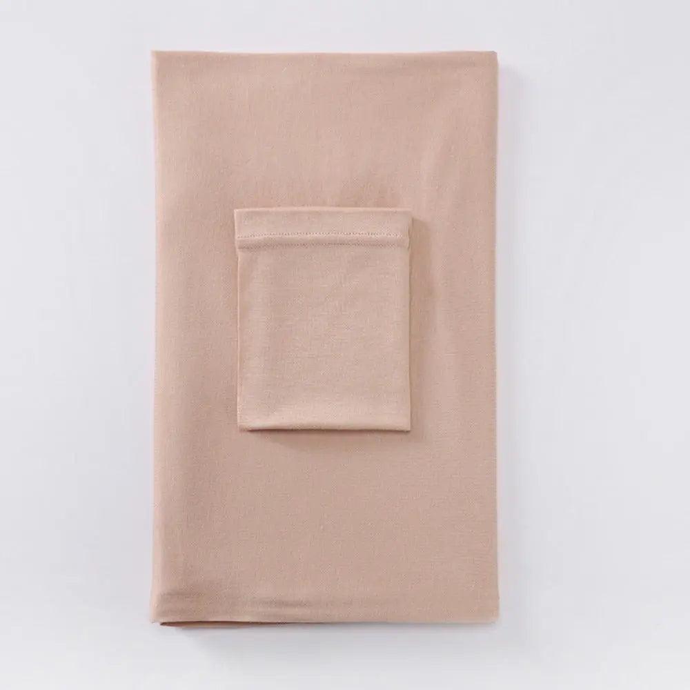 Mariam's Collection Solid Color Hijab With Basic Headscarf Cap (MH038) — fabric or material detail