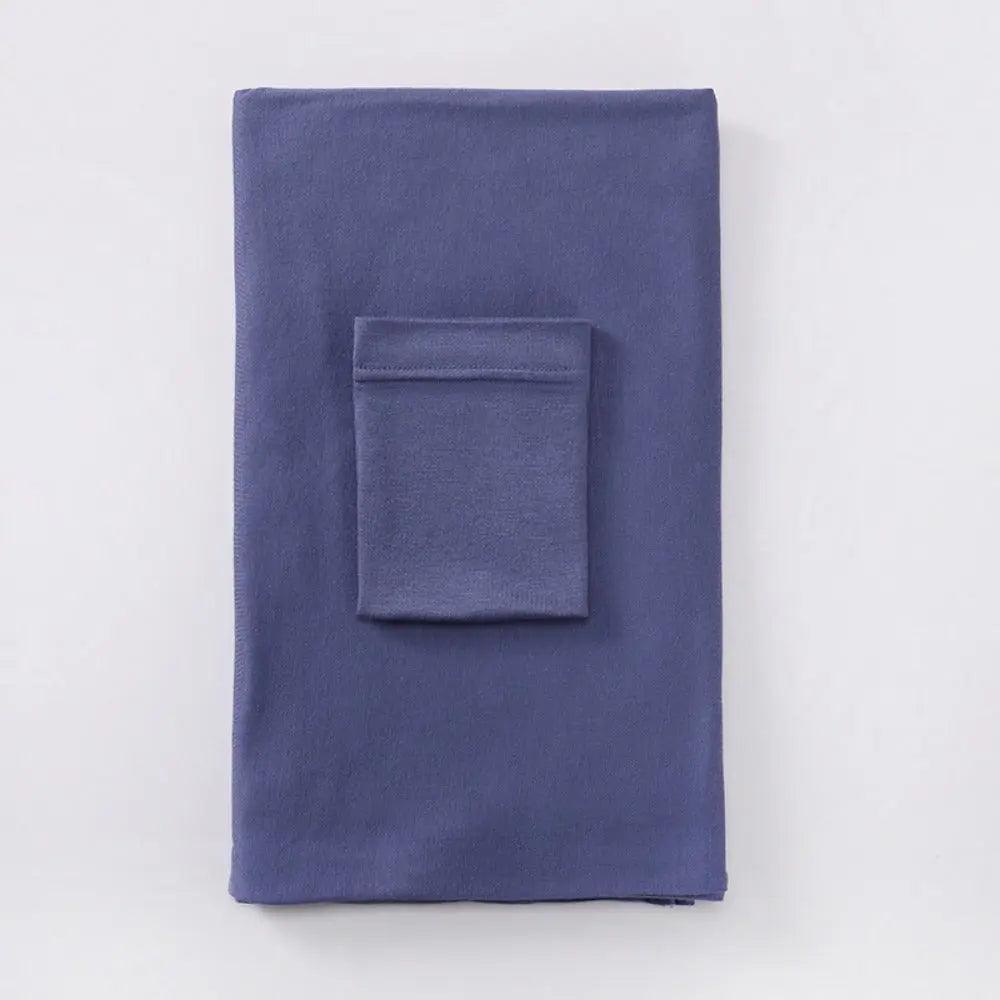 Mariam's Collection Solid Color Hijab With Basic Headscarf Cap (MH038) — flat-lay composition