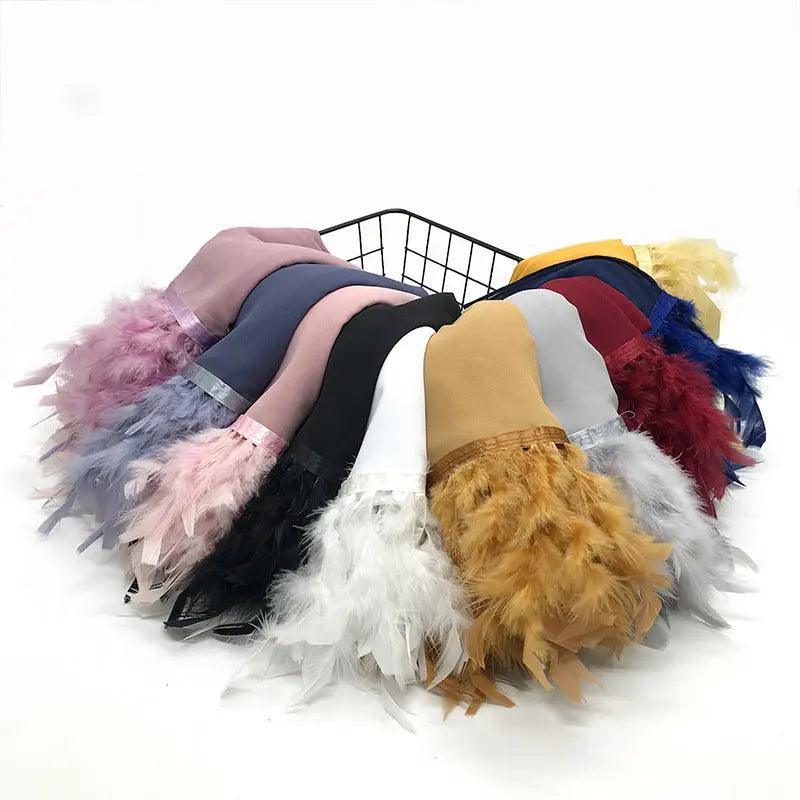 Mariam's Collection Mariam's Collection Chiffon Scarves Feather Scarf Hijab (MH039) — lifestyle worn / used context