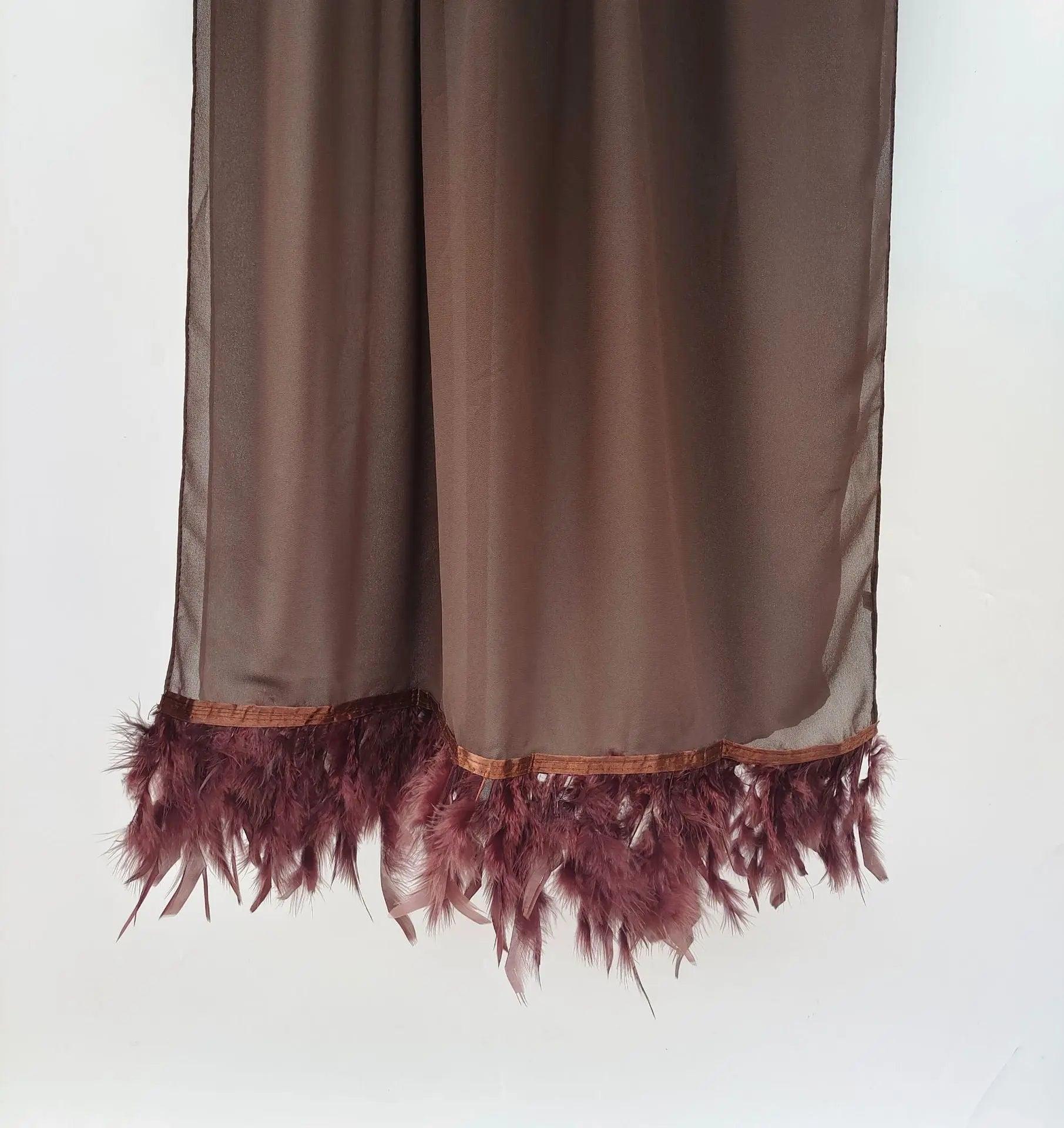 Mariam's Collection Mariam's Collection Chiffon Scarves Feather Scarf Hijab (MH039) — main product shot
