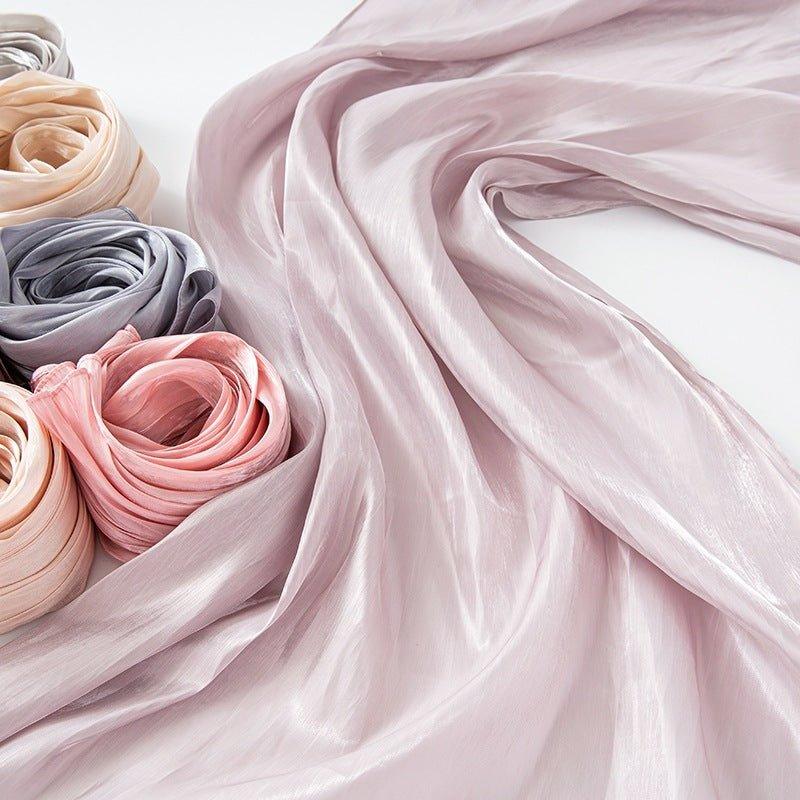 Mariam's Collection Solid Color Thin Plain Satin Long Hijab (MH051) — main product shot
