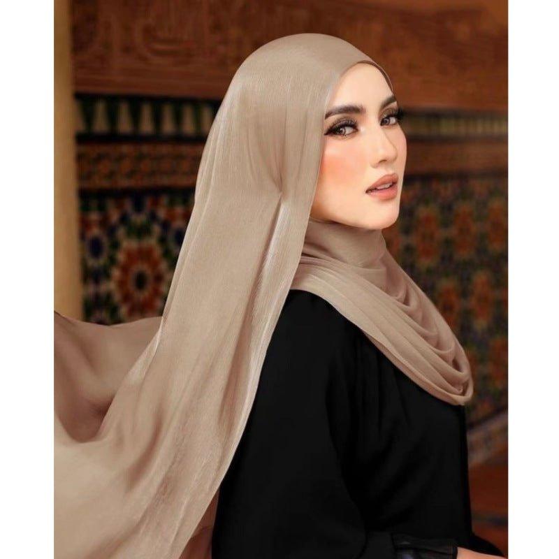 Mariam's Collection Solid Color Thin Plain Satin Long Hijab (MH051) — product category context