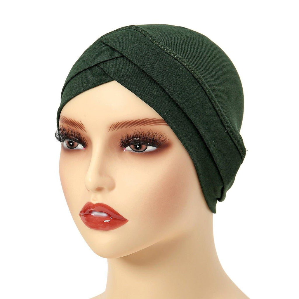 Mariam's Collection Mariam's Collection MH053  Soft Stylish Versatile Bottom Hat — product on model