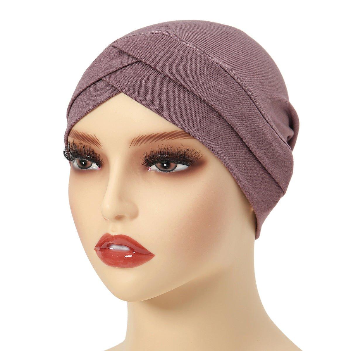 Mariam's Collection Mariam's Collection MH053  Soft Stylish Versatile Bottom Hat — flat-lay composition
