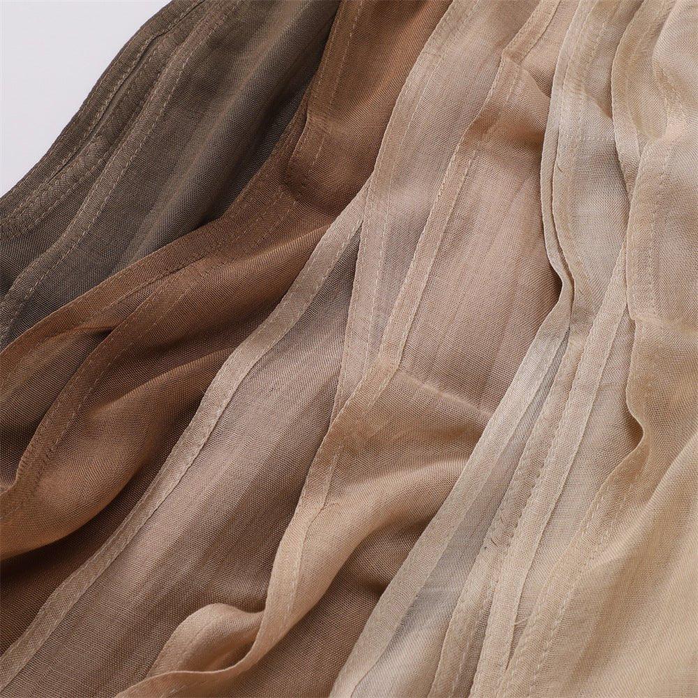 Mariam's Collection Mariam's Collection MH054 Rayon Solid Color Wide Brim Hijab — main product shot