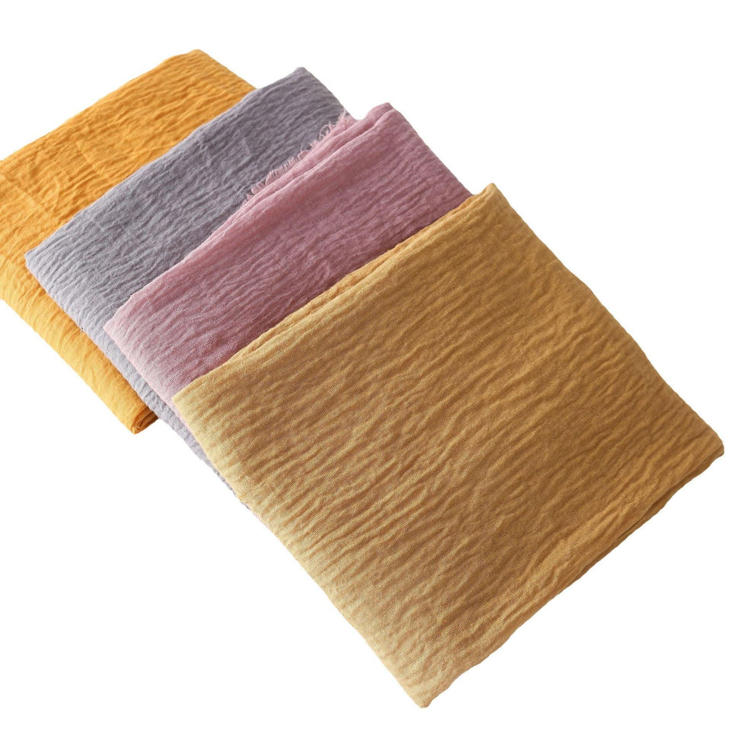 Mariam's Collection Mariam's Collection MH055 Encrypted Bubble Wrinkle Solid Color Hijab — product category context