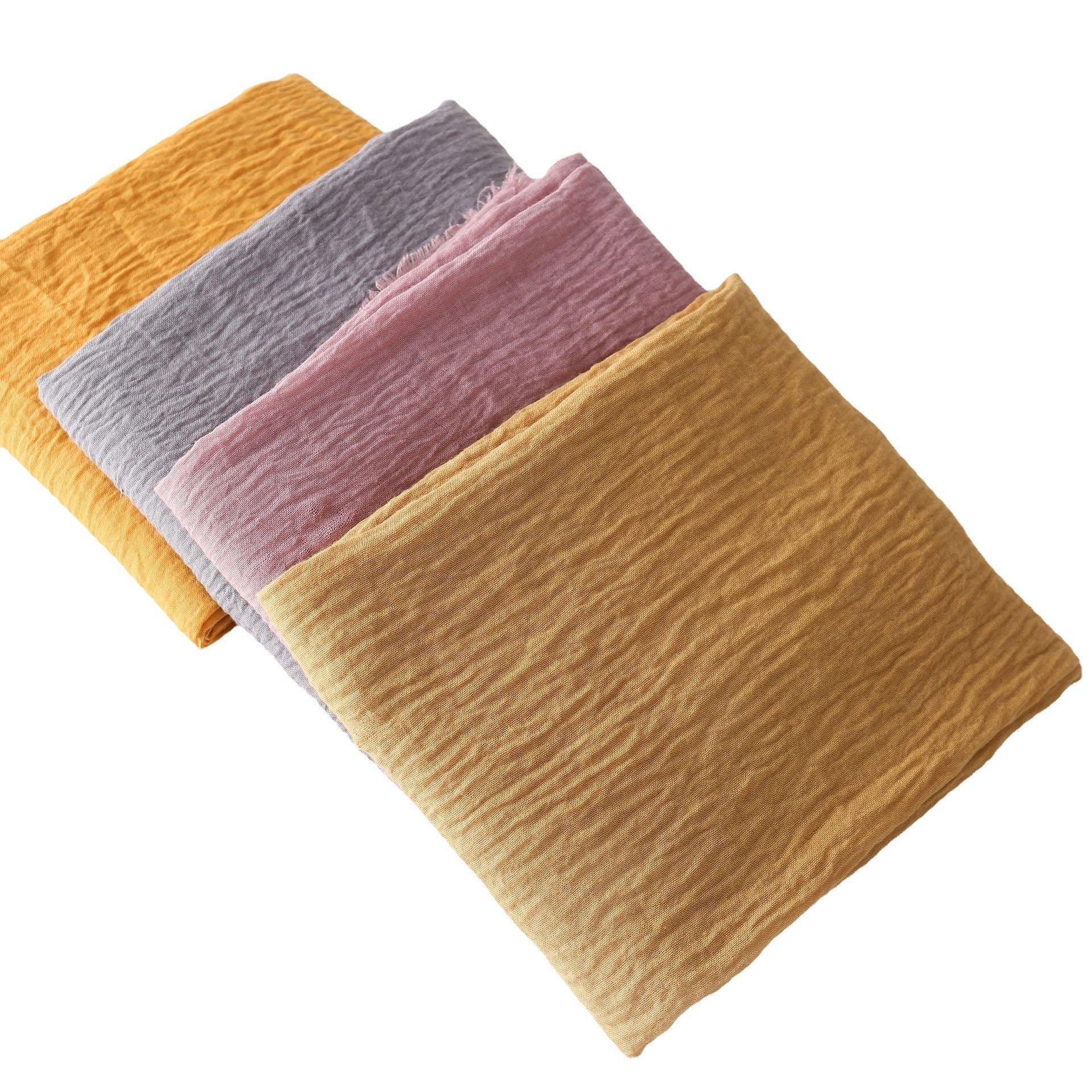 Mariam's Collection Mariam's Collection MH055 Encrypted Bubble Wrinkle Solid Color Hijab — product category context