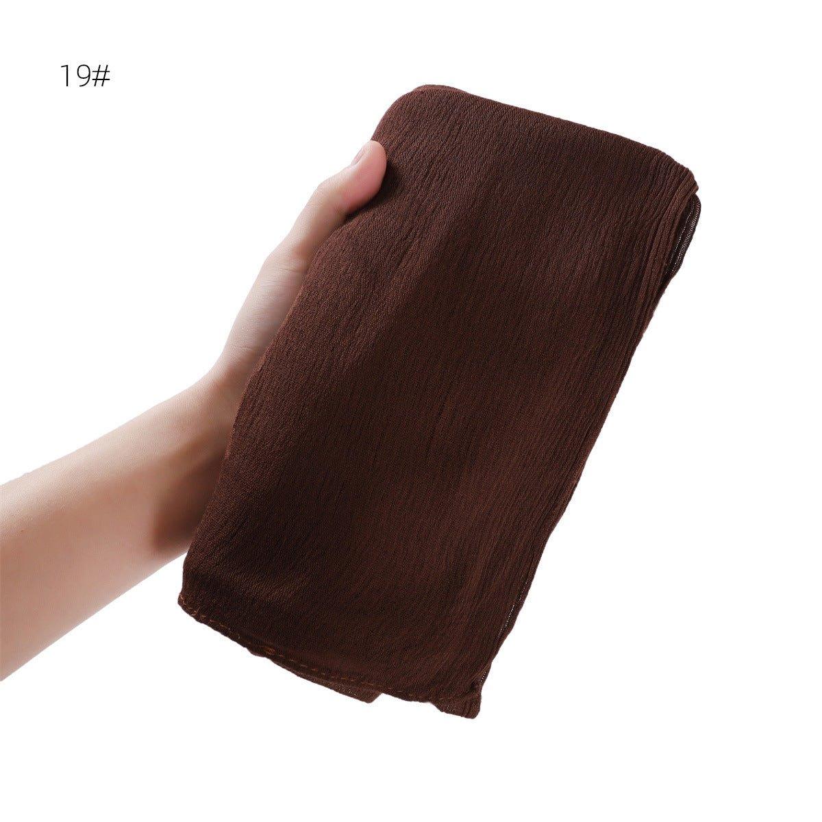 Mariam's Collection Mariam's Collection MH056 Simple Pleated Rayon Hijab — comparison shot