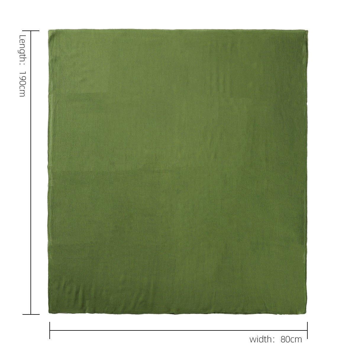 Mariam's Collection Mariam's Collection MH056 Simple Pleated Rayon Hijab — construction detail