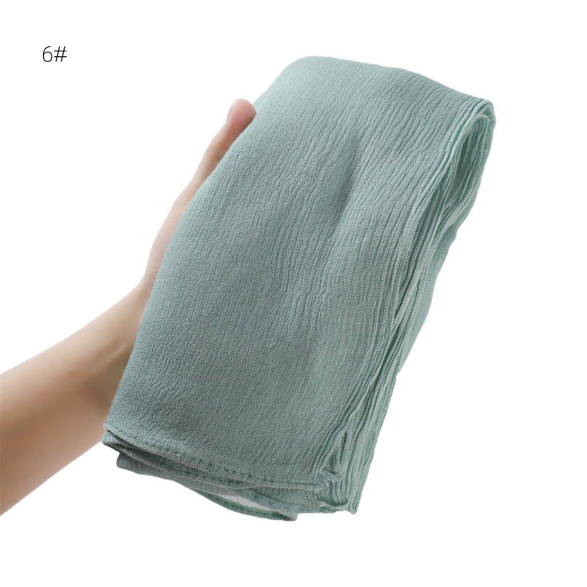 Mariam's Collection Mariam's Collection MH056 Simple Pleated Rayon Hijab — detail shot 8