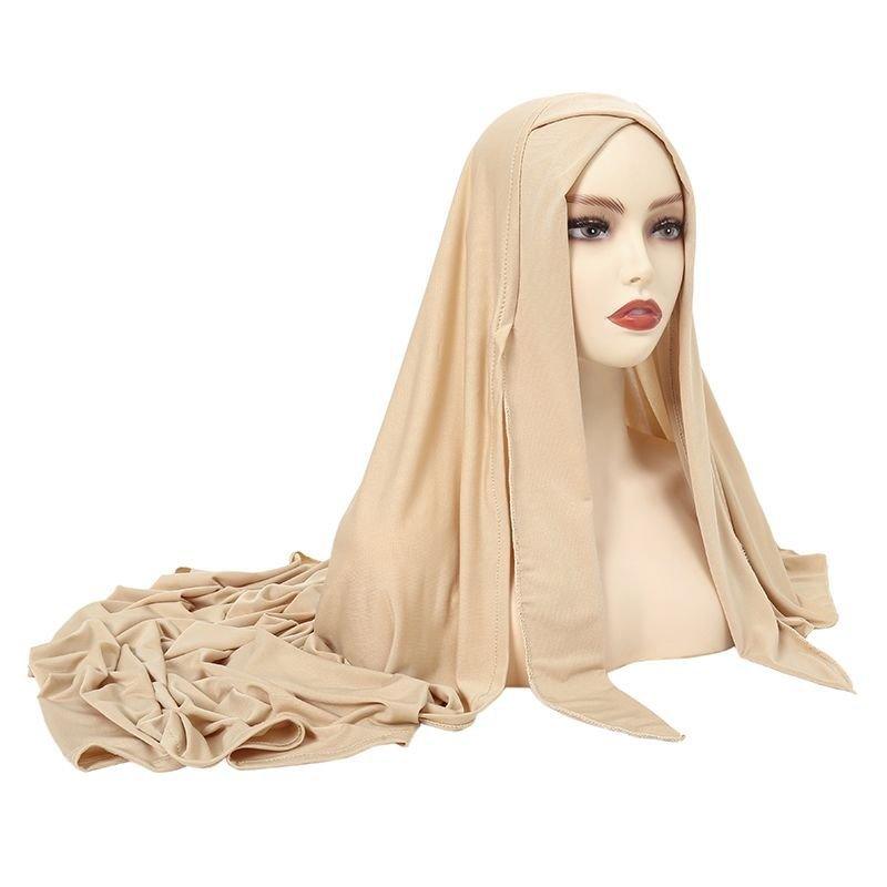 Mariam's Collection Mariam's Collection MH059 Solid Color Single Layer Cross Stretch Hijab — product category context