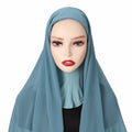 Mariam's Collection Mariam's Collection MH061 Pearl Chiffon One-Piece Bottom Hat Hijab — main product shot