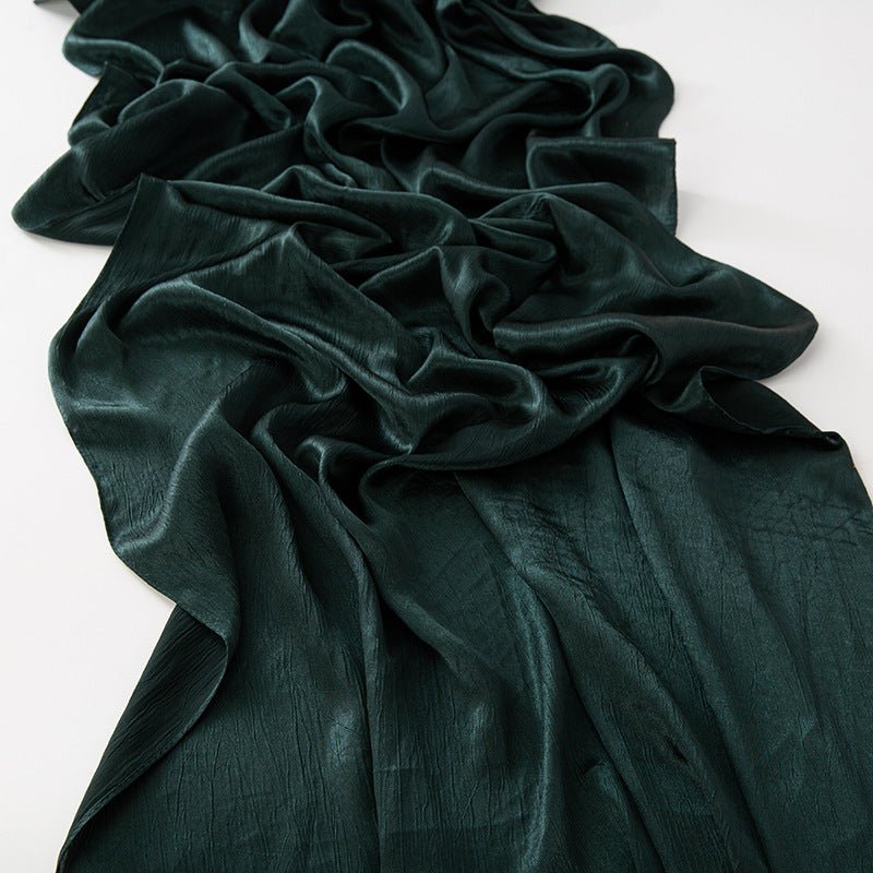 Mariam's Collection Mariam's Collection MH065 Bark Wrinkled Glossy Satin Imitation Silk — color detail