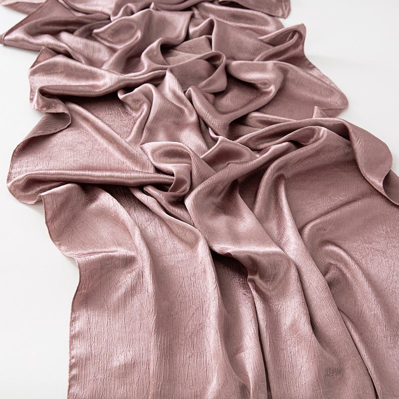 Mariam's Collection Mariam's Collection MH065 Bark Wrinkled Glossy Satin Imitation Silk — side view