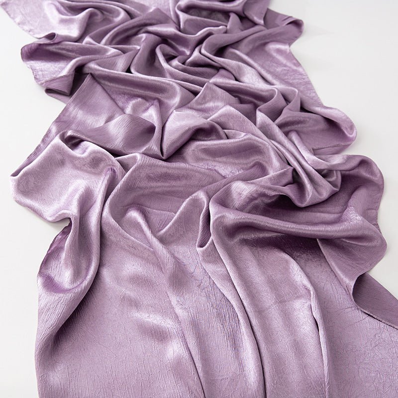 Mariam's Collection Mariam's Collection MH065 Bark Wrinkled Glossy Satin Imitation Silk — in-use photo