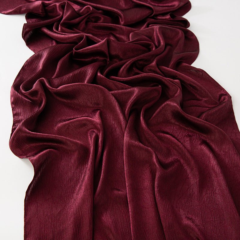 Mariam's Collection Mariam's Collection MH065 Bark Wrinkled Glossy Satin Imitation Silk — main product shot