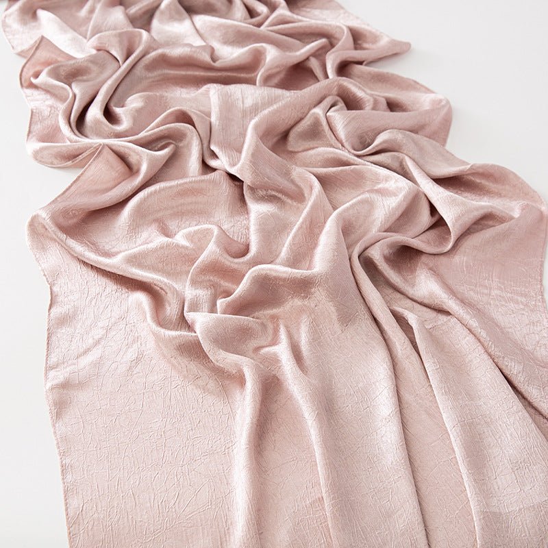 Mariam's Collection Mariam's Collection MH065 Bark Wrinkled Glossy Satin Imitation Silk — alternative angle
