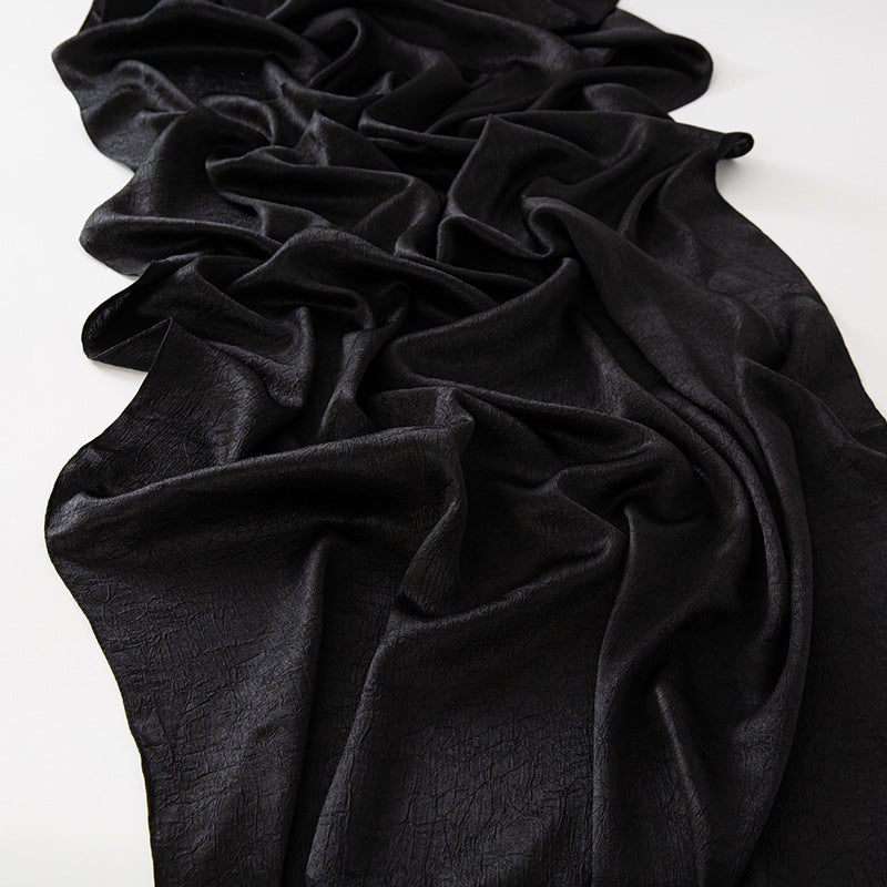 Mariam's Collection MH065 Bark Wrinkled Glossy Satin Imitation Silk — detail shot 6