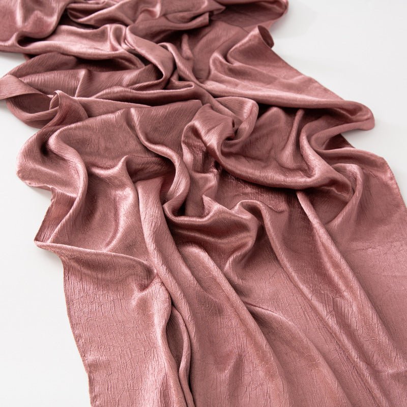 Mariam's Collection Mariam's Collection MH065 Bark Wrinkled Glossy Satin Imitation Silk — lifestyle context