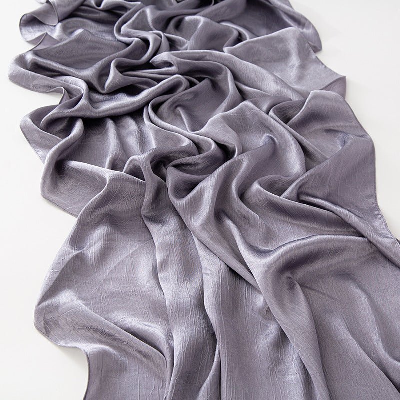 Mariam's Collection MH065 Bark Wrinkled Glossy Satin Imitation Silk — detail shot 9