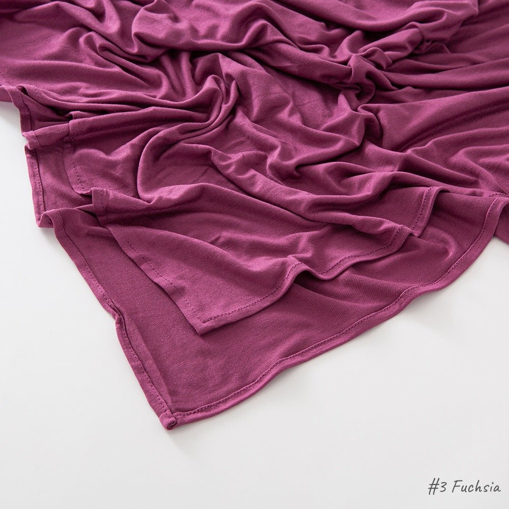 Mariam's Collection High Quality Right Angle Curled Modal Mercerized Cotton Breathable Hijab(MH068) — lifestyle worn / used context