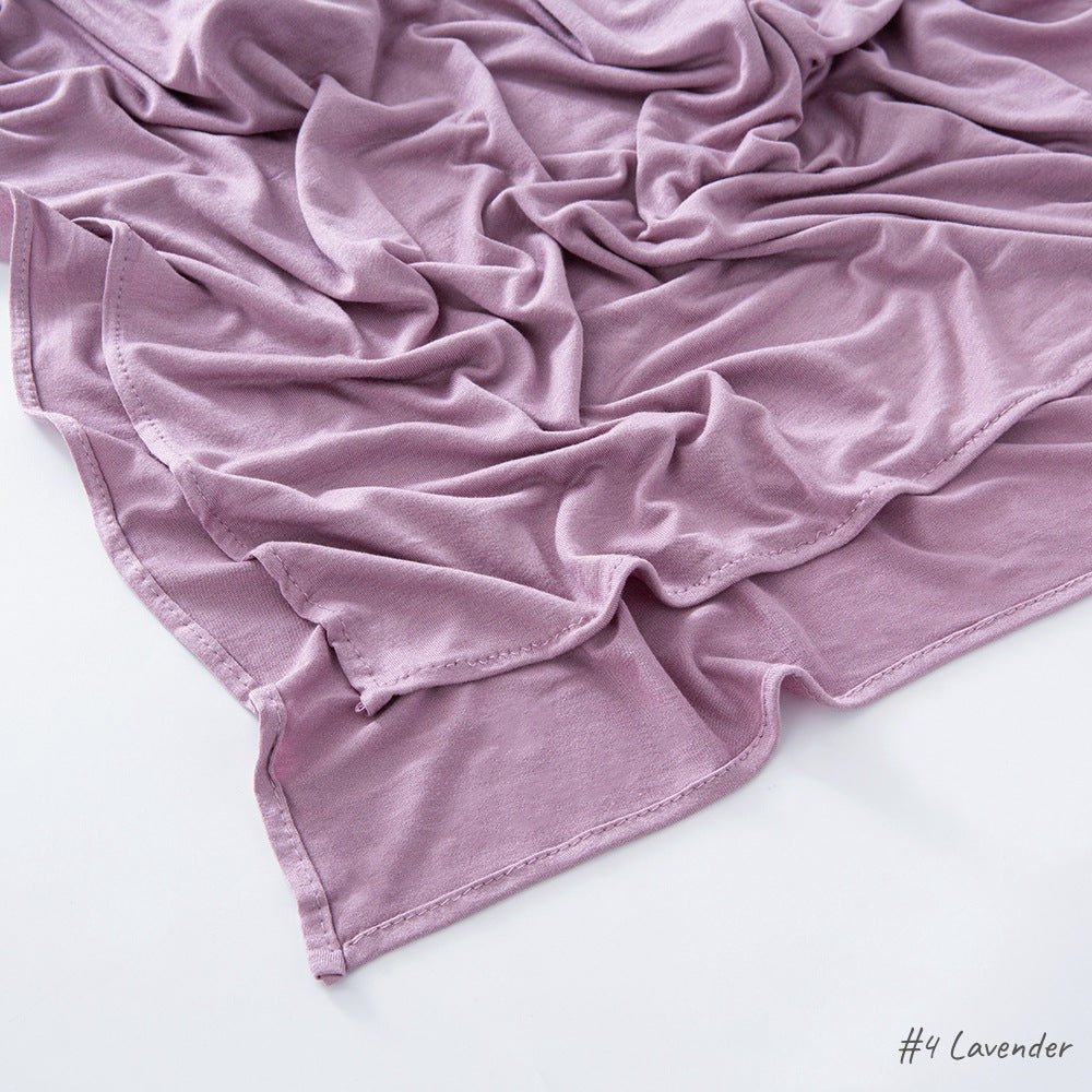 Mariam's Collection High Quality Right Angle Curled Modal Mercerized Cotton Breathable Hijab(MH068) — detail shot 6