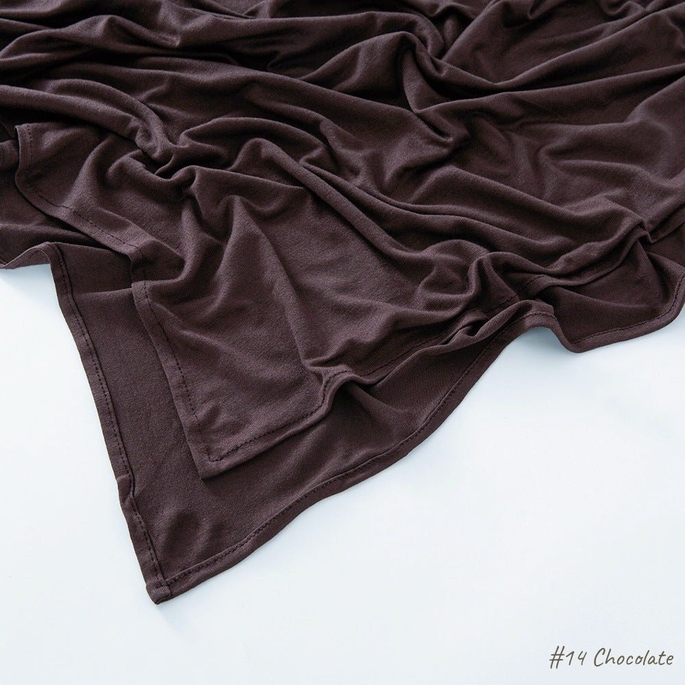 Mariam's Collection High Quality Right Angle Curled Modal Mercerized Cotton Breathable Hijab(MH068) — main product shot