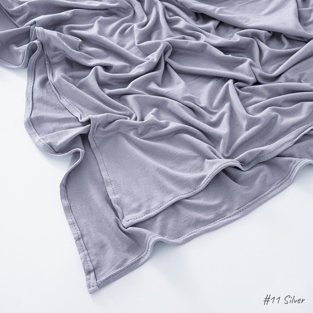 Mariam's Collection High Quality Right Angle Curled Modal Mercerized Cotton Breathable Hijab(MH068) — feature highlight