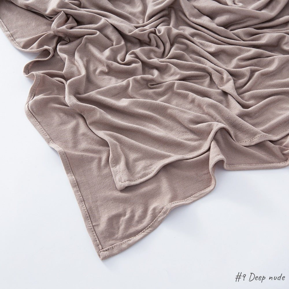 Mariam's Collection High Quality Right Angle Curled Modal Mercerized Cotton Breathable Hijab(MH068) — comparison shot