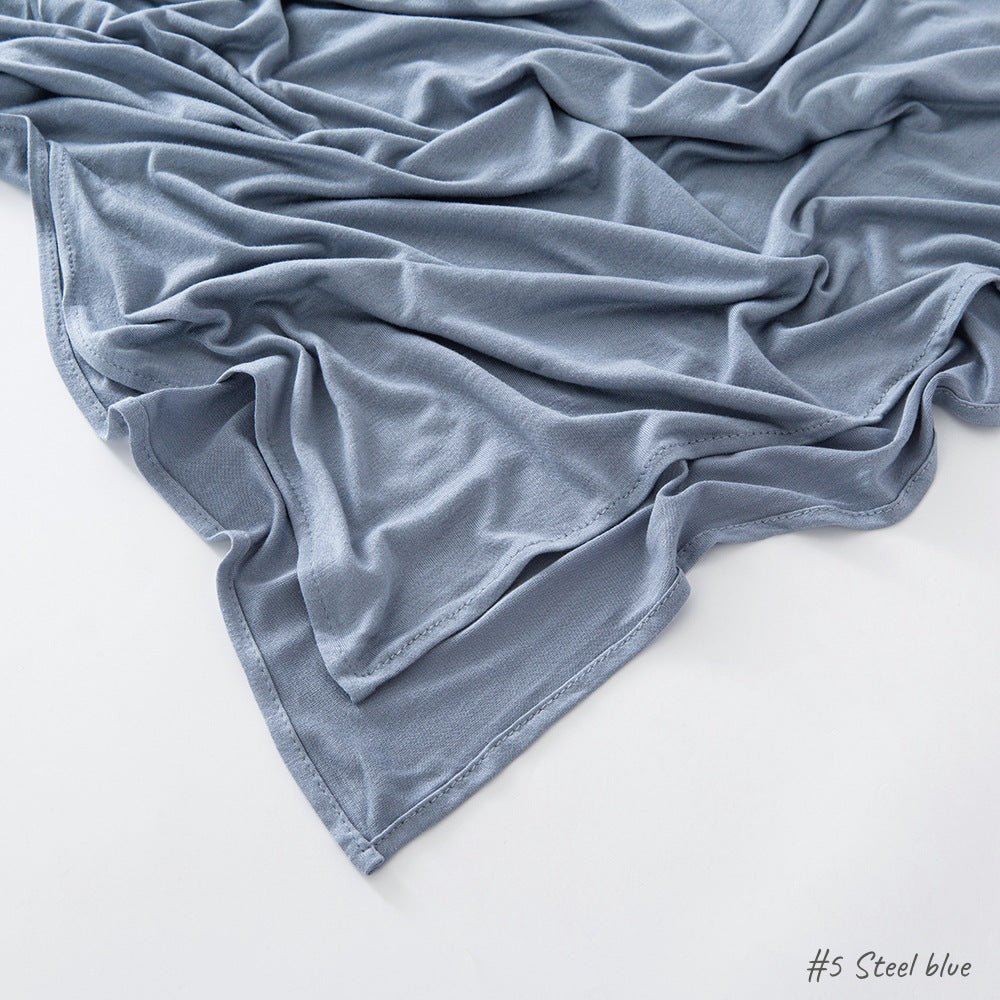 Mariam's Collection High Quality Right Angle Curled Modal Mercerized Cotton Breathable Hijab(MH068) — detail shot 7