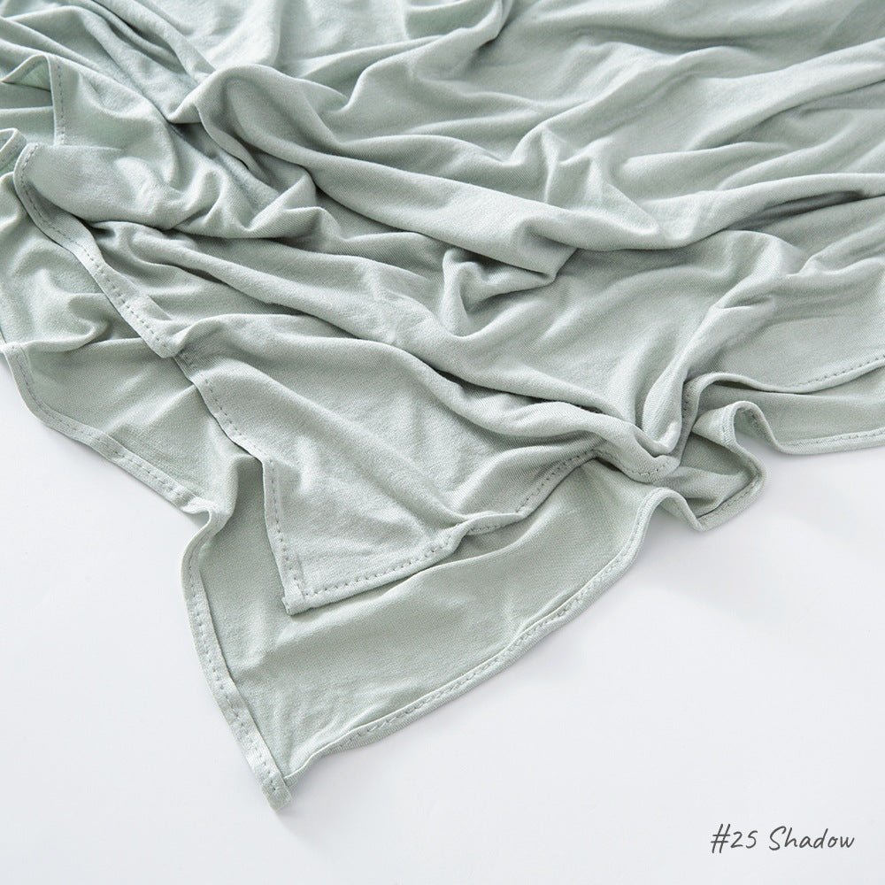 Mariam's Collection High Quality Right Angle Curled Modal Mercerized Cotton Breathable Hijab(MH068) — fabric or material deta