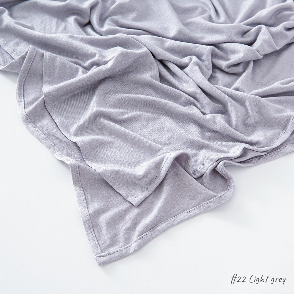 Mariam's Collection High Quality Right Angle Curled Modal Mercerized Cotton Breathable Hijab(MH068) — color detail
