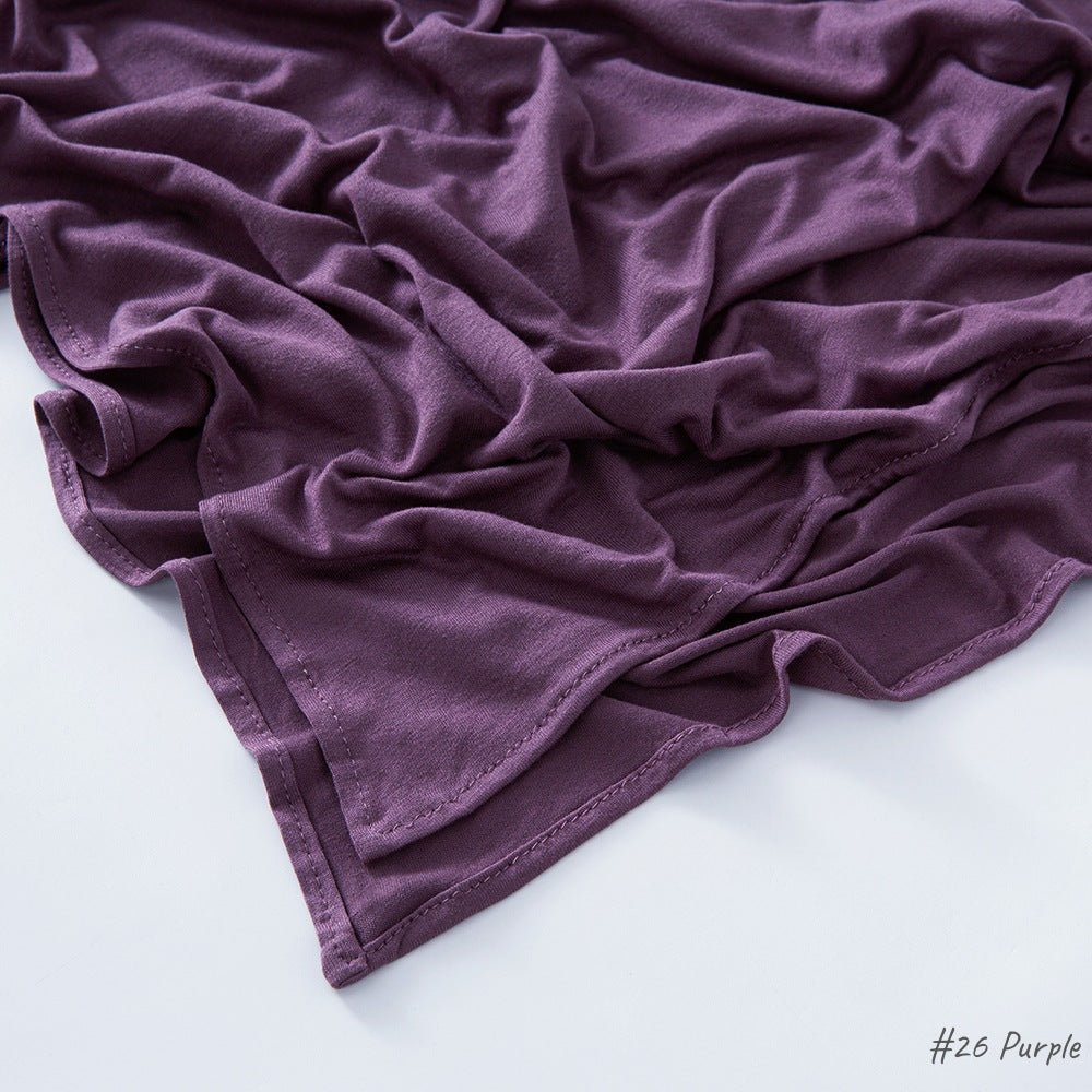 Mariam's Collection High Quality Right Angle Curled Modal Mercerized Cotton Breathable Hijab(MH068) — feature highlight
