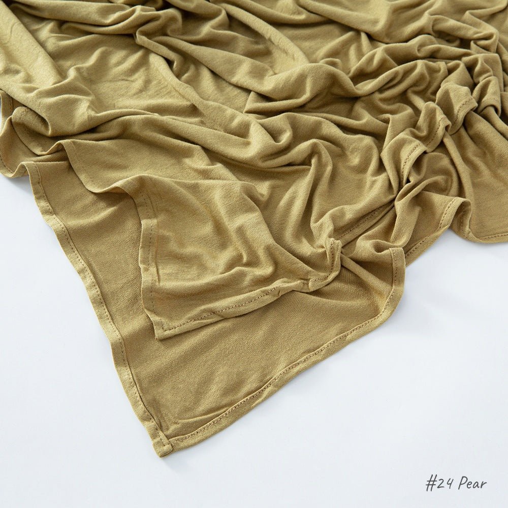 Mariam's Collection High Quality Right Angle Curled Modal Mercerized Cotton Breathable Hijab(MH068) — comparison shot