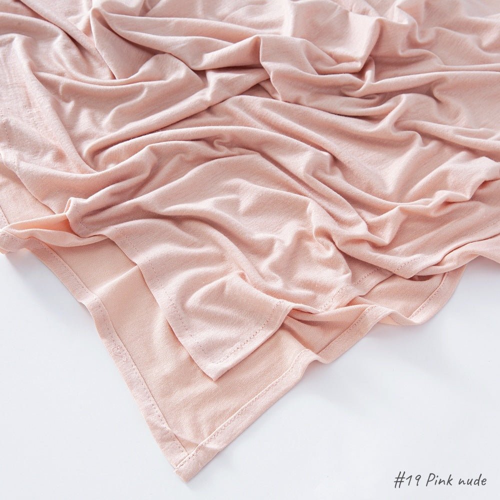 Mariam's Collection High Quality Right Angle Curled Modal Mercerized Cotton Breathable Hijab(MH068) — alternative angle