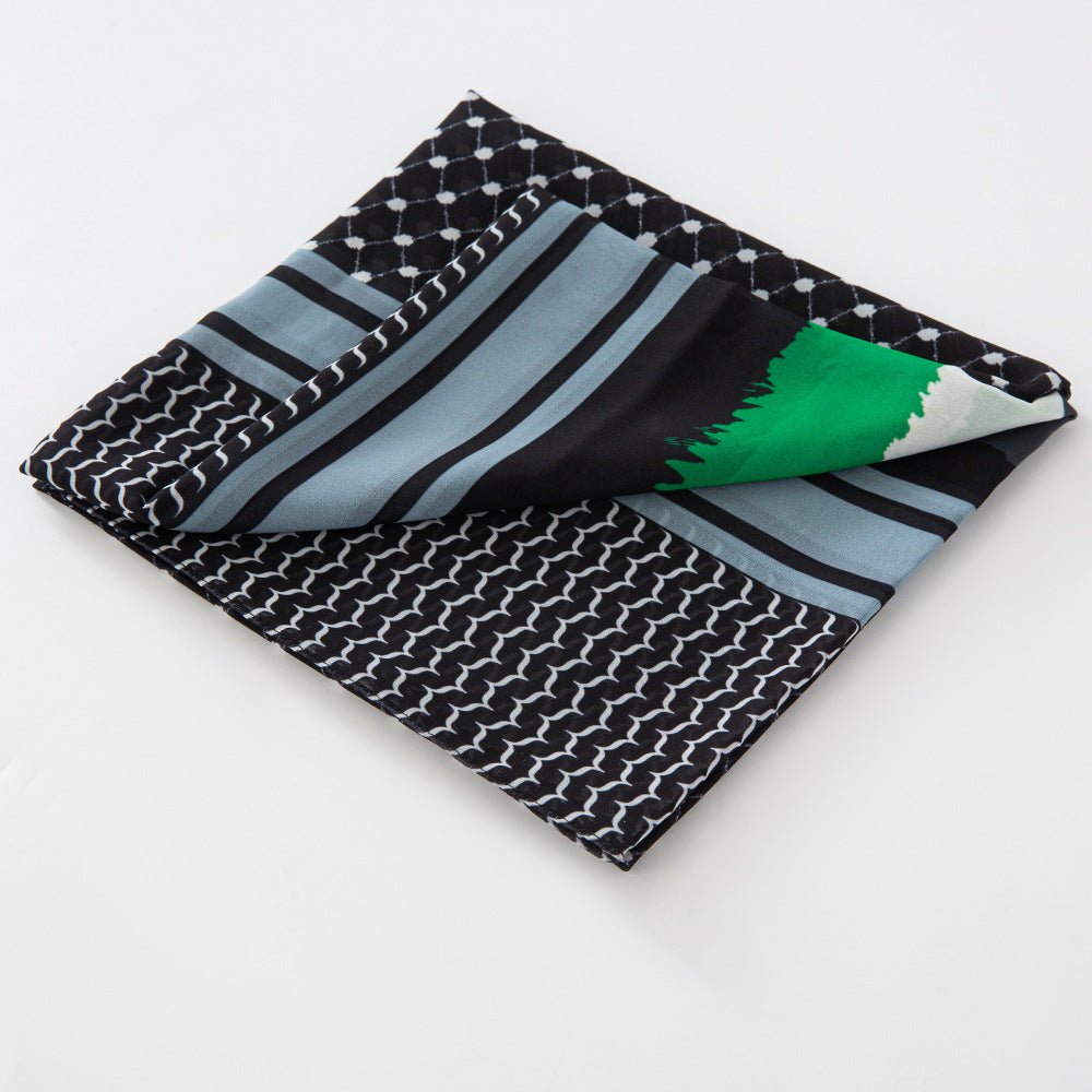 Mariam's Collection Mariam's Collection MH074 Keffiyeh Printed chiffon Hijab — detail shot 10